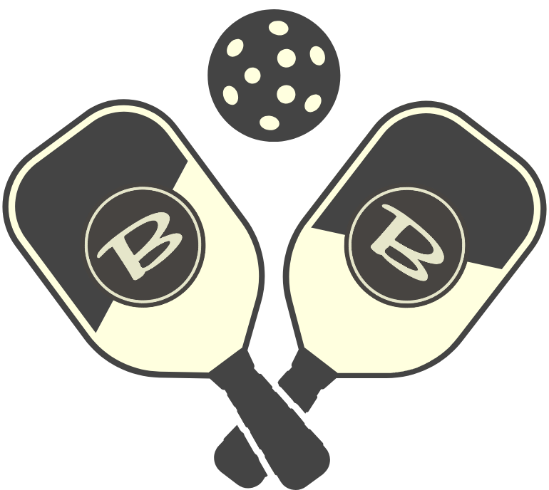 Bowlounge Pickleball Rackets and Ball Logo